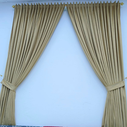 Luxury Golden Sand Velvet Curtains: Timeless Warmth & Grandeur